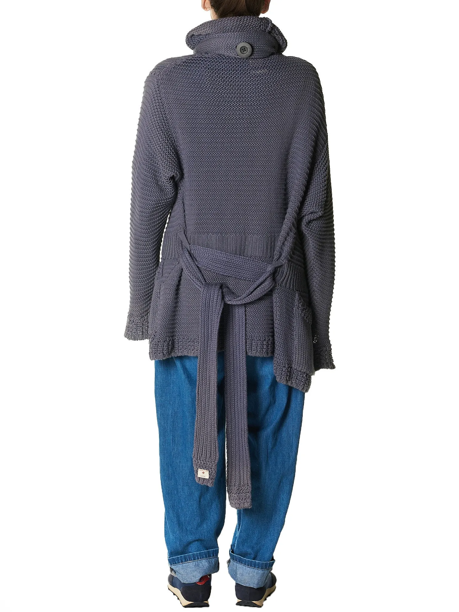 Oversized Knit Coat (K1401KN110 EGGLANT)